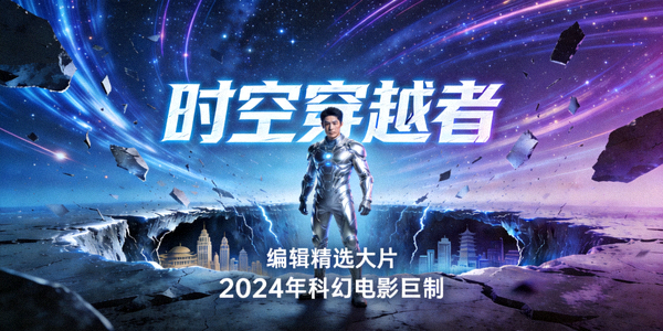 编辑精选大片《时空穿越者》海报 - 2024年科幻电影巨制