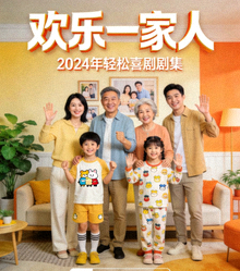 喜剧《欢乐一家人》海报 - 2024年轻松喜剧剧集
